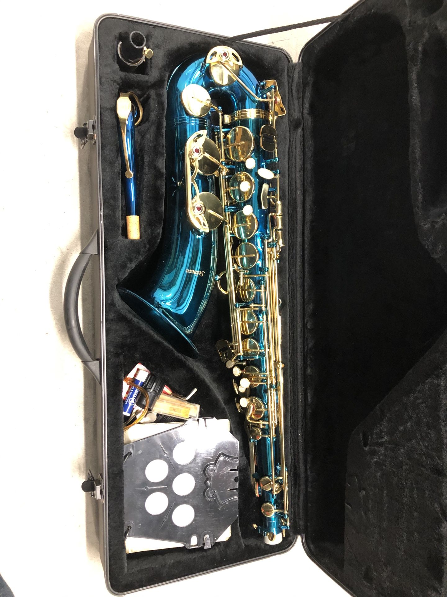 Blue Tenor Saxophone 