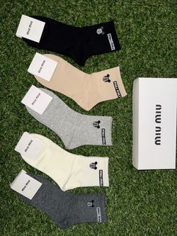 Miu Miu Ankle Socks 5-Pair Set