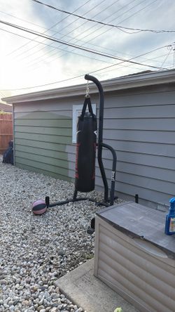 Heavy bag stand and bag included