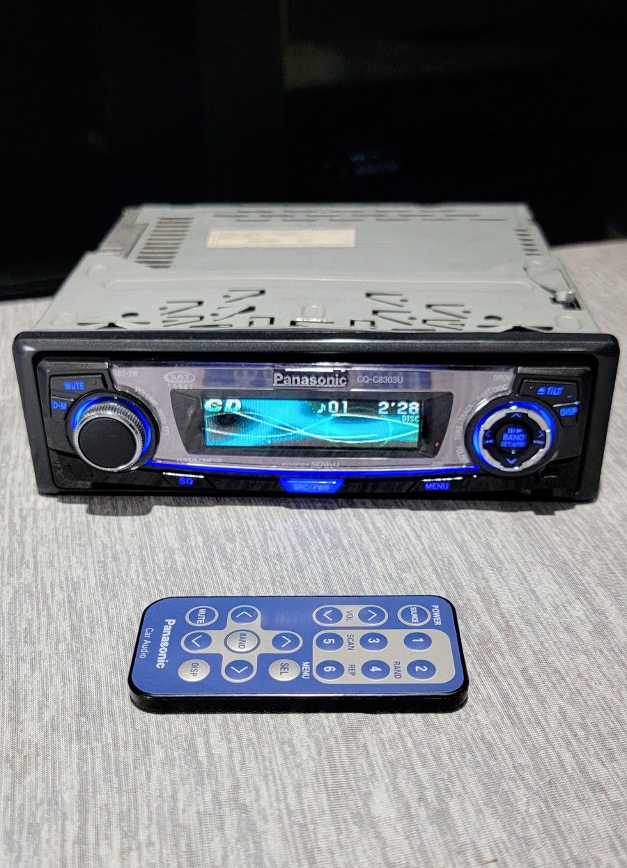 Panasonic CQ-C8303U CD Player Old School Car Radio Graphics
