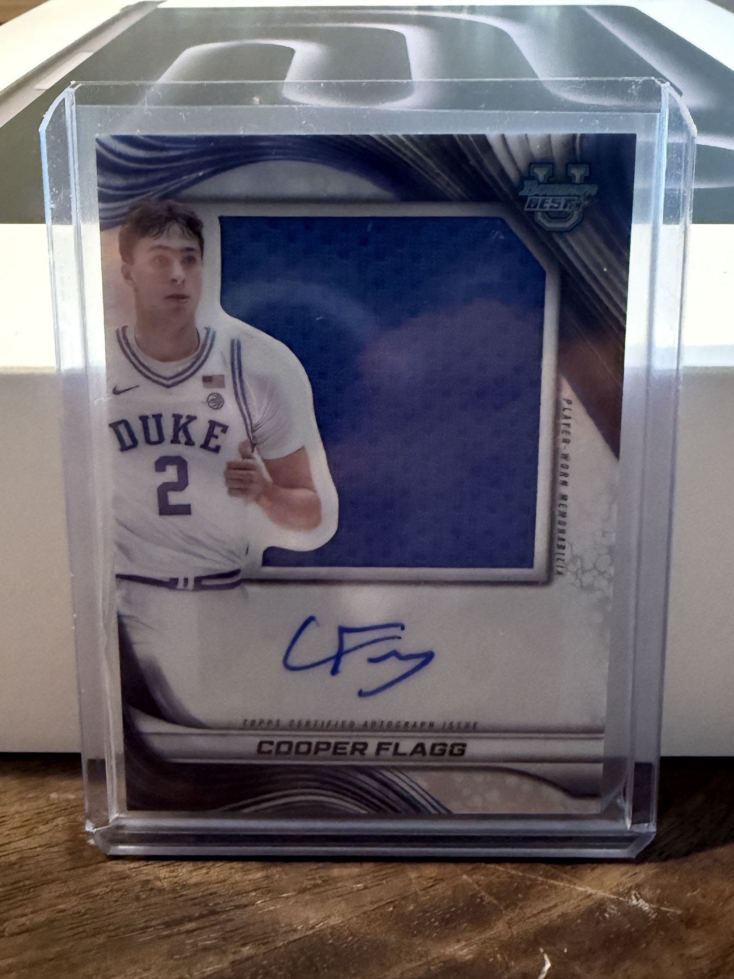 Cooper Flagg 2024-25 Bowman’s Best U - Prospect Jumbo Relic Auto SP - Duke