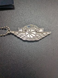 Dior x Jordan Wings Keychain Silver