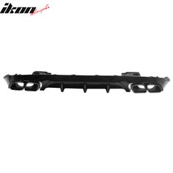 Fits 2017-2023 Benz E-Class E400 E450 E550 C238 E63 Style Rear Diffuser Exhaust Tips
