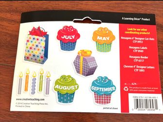 birthday bulletin board set, props, masks, posters-NEW-classroom, party, teacher, wall decoration