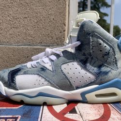  Air Jordan 6 Retro GS 'Washed Denim 2022' (USED)