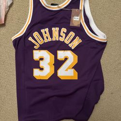 Magic Johnson Lakers Jersey