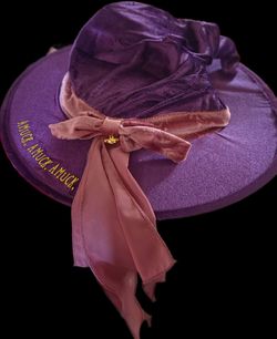 Hocus pocus Sanderson sister Purple Witch Hat with Amuck Amuck Amuck Embroidery