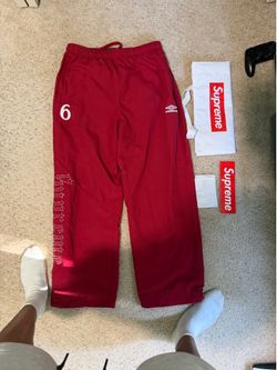 Supreme Umbro Rhinestone Track Pant ‘Red’