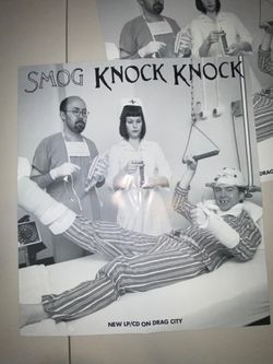 SMOG KNOCK KNOCK 18×20" PROMO POSTER for LP CD Bill Callahan will oldham