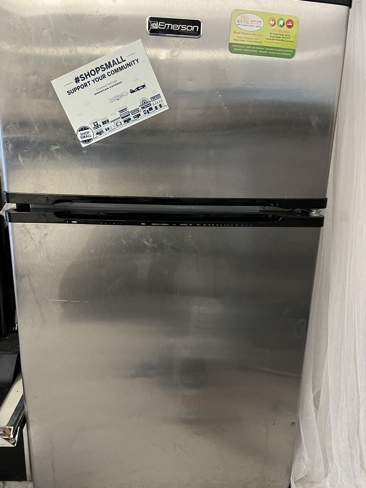 rson 3.1-Cu.-Ft. 2-Door Refrigerator/Freezer - Stainless Steel