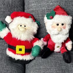 🎅🏼 2 Stuffed Christmas Santas (new)