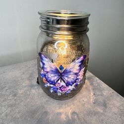 Mason jar, wax warmer
