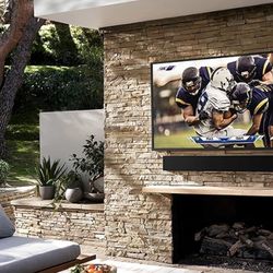 SAMSUNG HW-LST7OT 3.0ch The Terrace Outdoor Soundbar w/ Dolby Audio, Built-In Subwoofer, Distortion Cancelling Technology, IP55 Weather Resistant, Tit