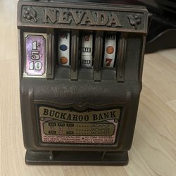 Vintage Brass Mini Slot Machine 