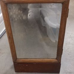 Antique Small Medicine Cabined With Drawer