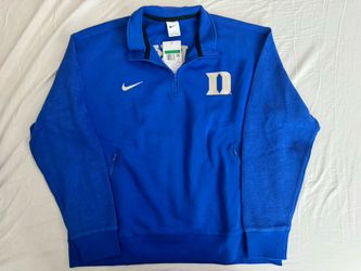 Nike Men's Duke Blue Devils Royal Blue Quarter-Zip Pullover Jacket