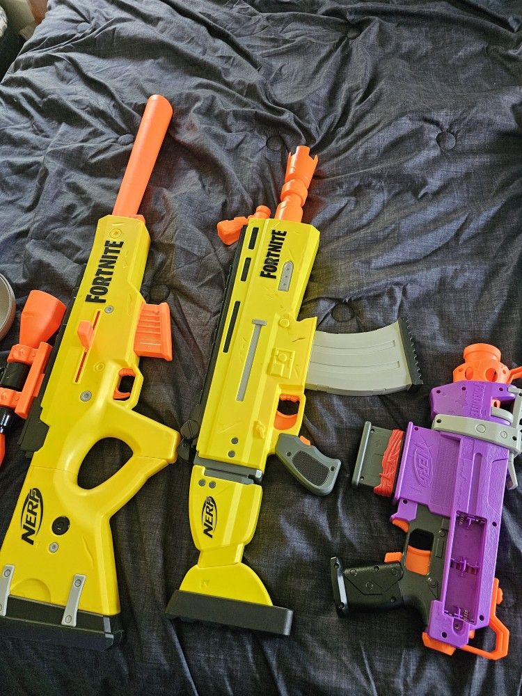 3 Fortnite Nerf Guns