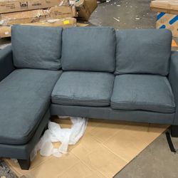 🔥ON SALE🔥 GRAY fabric L shape sofa 