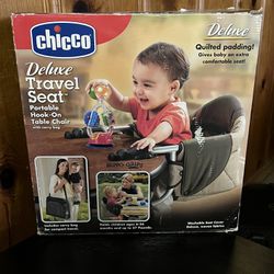 Chicco Deluxe Travel  Seat  Portable  Hook - On Table Chair