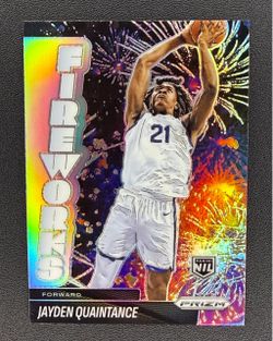 JAYDEN QUAINTANCE 2025-26 PANINI PRIZM FIREWORKS BASKETBALL SILVER HOLO NIL #25