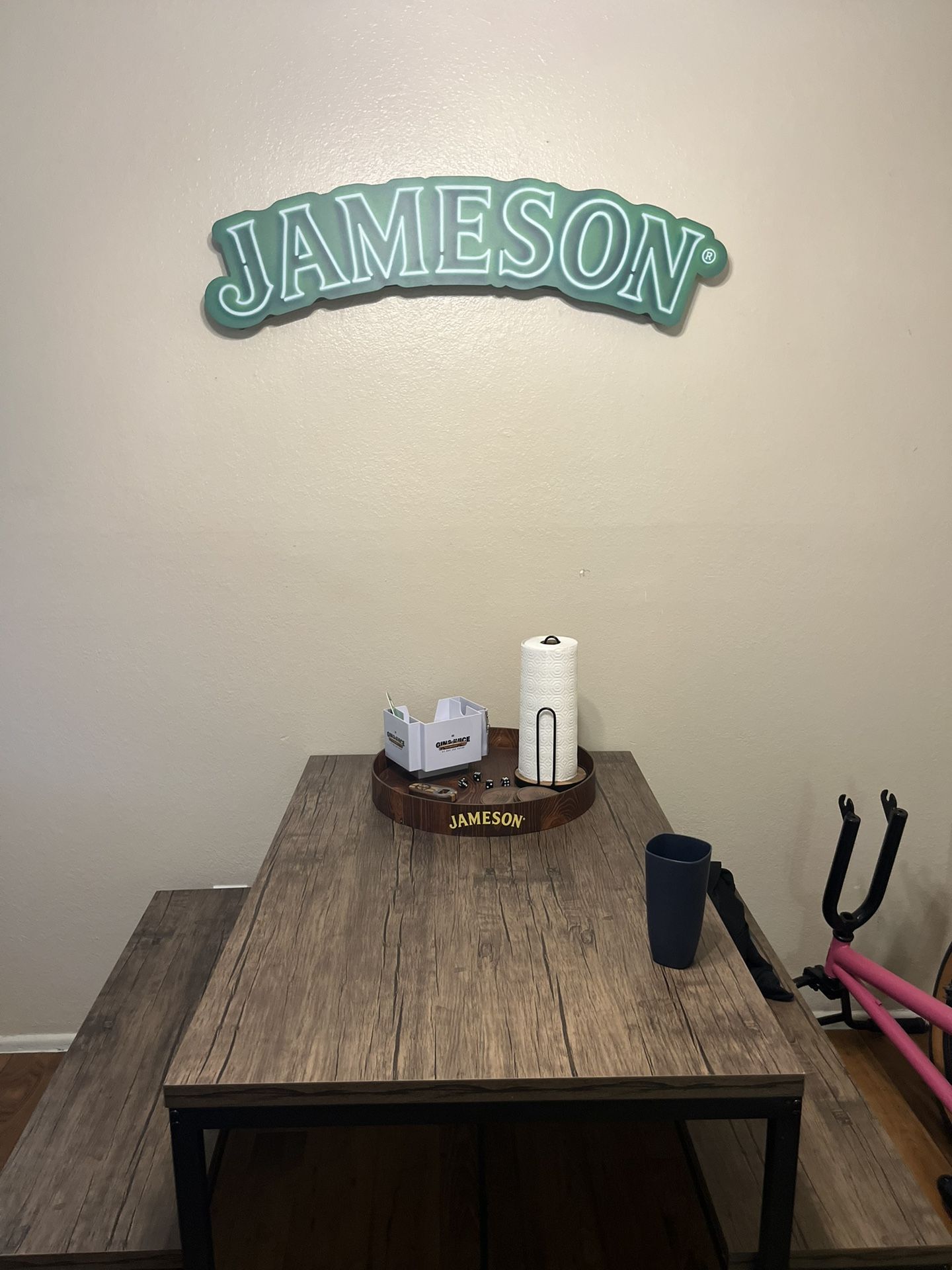 Large plastic Jameson Sign.