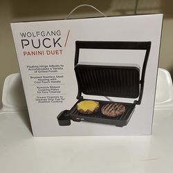 NIB Wolfgang Puck panini duet