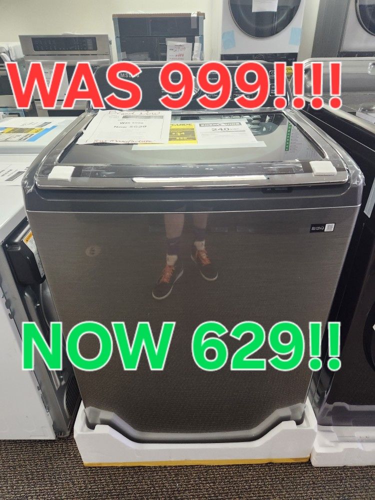 SAMSUNG BRAND NEW WASHER 4.5CF 629! 0 DOWN 0% FINANCING! 1YR WARRANTY! 48HR DELIVERY!