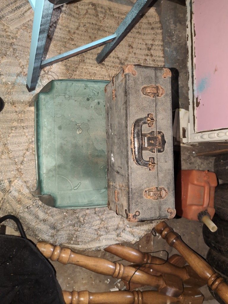 Toolbox A Vintage Metal And Suitcase At The Same Time