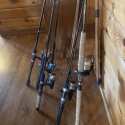 Fishing Gear, Rods + Reels. Penn, Shakespear, Diawa Etc..