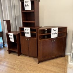 Solid Wood  Shelves And Corner Shelf Unit $50 Each Buy What You Need , Must Go Moving !