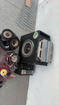 10 inch sub and random other stuff