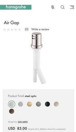 hansgrohe Air Gap (Stainless Steel Optic)