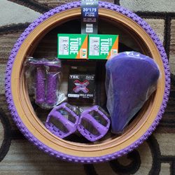 NEW Bicycle Bmx Parts Bundle 20" Purple Classic