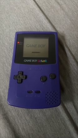 Nintendo Game Boy Color Atomic Purple + Yoshi Game – Tested & Working