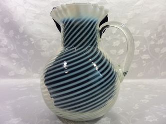 Antique Swirl Pitcher Opalescent Northwood