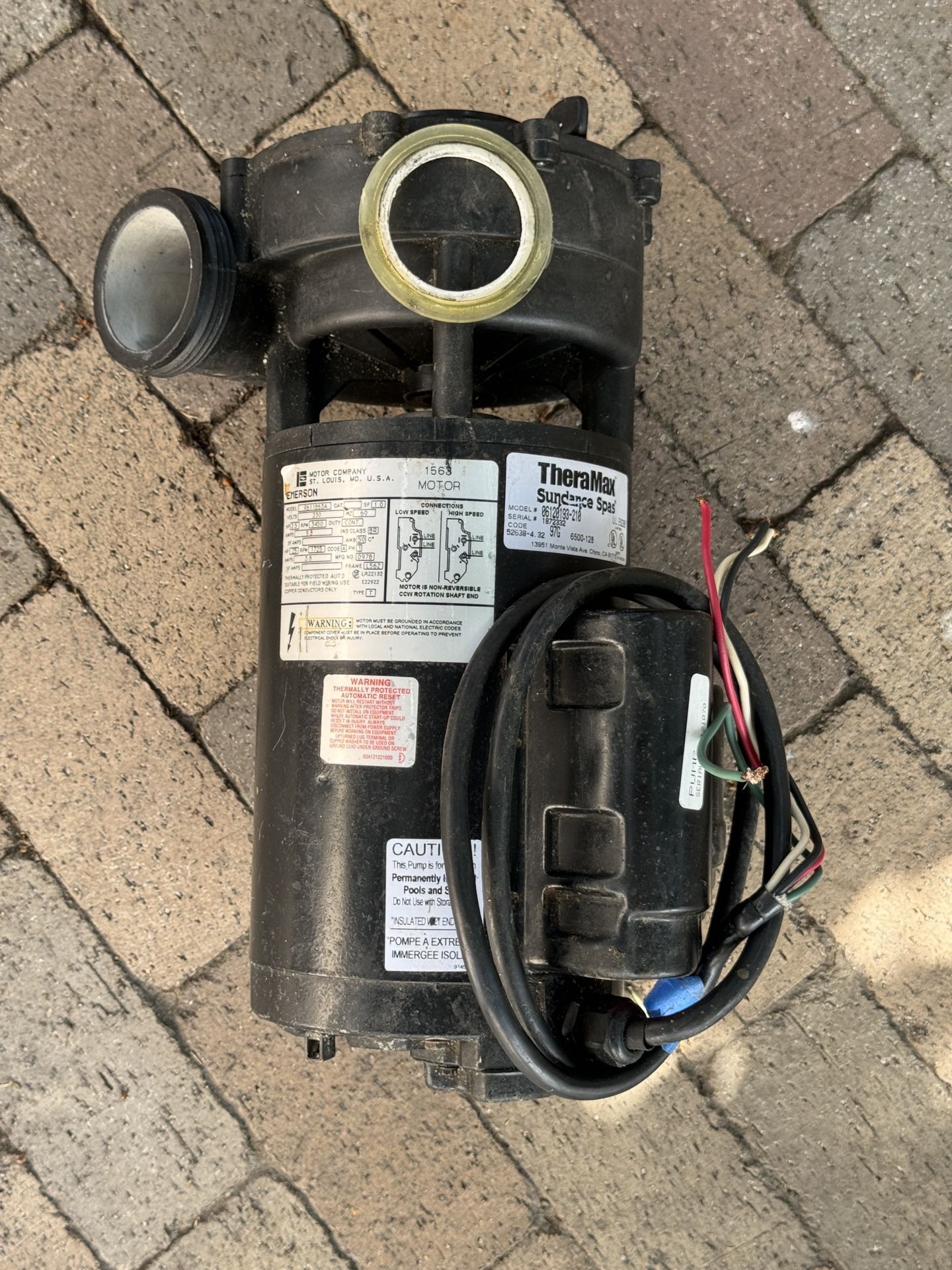 Theramax 2.5HP 2 Speed Spa Pump 6500-128