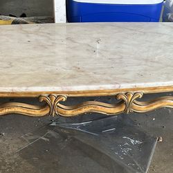 Antique Marble Coffee Table 