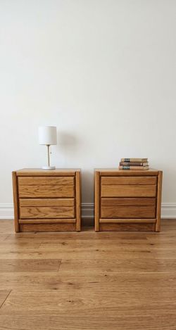 Solid wood nightstands