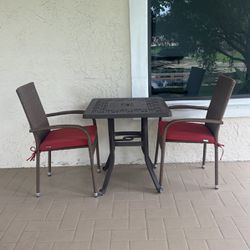 Outdoor Table and 2 Chairs 