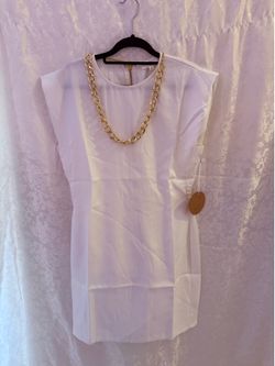 White ladies dress large