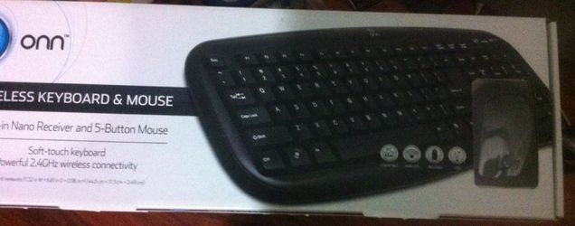 Onn wireless keyboard and mouse