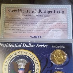 2007 James Madison Dollar Uncerculated 