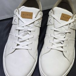 ALDO mens Sail White leather Size 13..with out Box