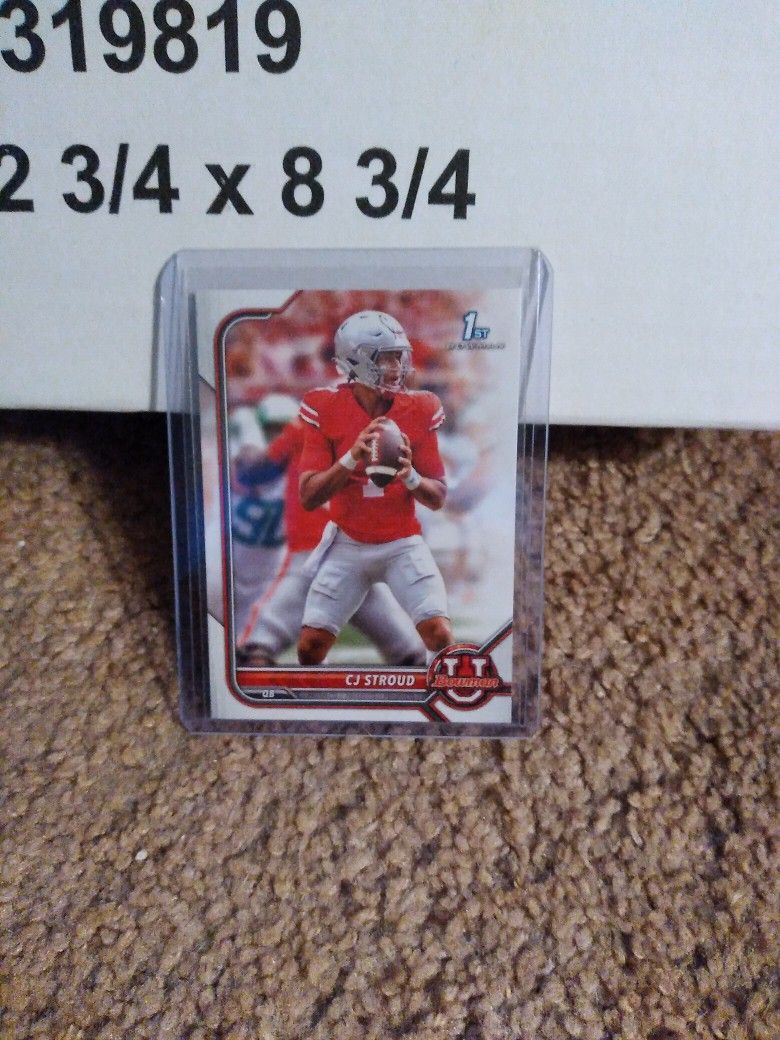 Cj Stroud Bowman Football Card.
