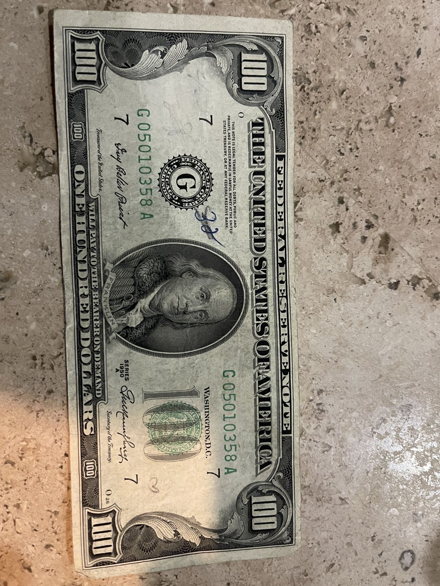 $100 Bill 1950A Collection