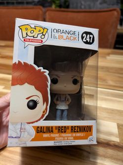 Collectible Funko Pop figure. Galina 'Red' Reznikov from Orange is the New Black. Figure is #247