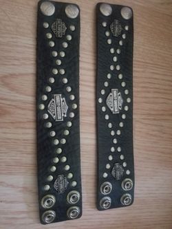 2 leather Harley Davidson bracelets