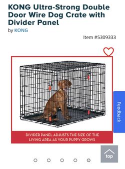 KONG ULTRA STRONG DOUBLE DOOR WIRE CRATE Thumbnail