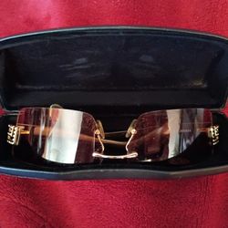 Versace Sunglasses Unisex Orange Tent