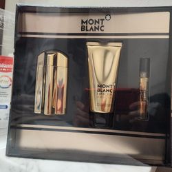 New MONTBLANC Emblem Absolu men's fragrance gift set. - $89
